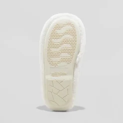 Kid's Holiday Santa Happy Face Scuff Slippers - Wondershop™ Cream -Wondershop GUEST 00974875 c1d8 4f50 aee8 ebe5e827b2cf