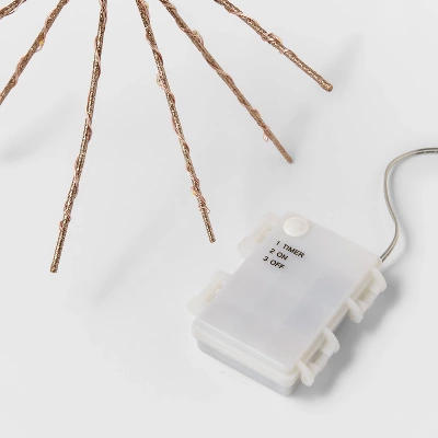 2pk 12" Battery Operated Twinkling LED Starburst Christmas Novelty Silhouette Light Warm White Lights - Wondershop™ 2 2pk 12" Battery Operated Twinkling LED Starburst Christmas Novelty Silhouette Light Warm White Lights - Wondershop™ - Image 2