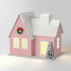 12pc Battery Operated Glittered Paper Christmas Village Set With Bottle Brush Trees And Snowmen - Wondershop™ White/Pink/Blue 13 12pc Battery Operated Glittered Paper Christmas Village Set With Bottle Brush Trees And Snowmen - Wondershop™ White/Pink/Blue -Wondershop GUEST 1f7856c4 0a36 49d5 95e2 3b2ab8bdd4da