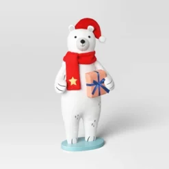 23.5" Fabric Polar Bear Holding Gift Animal Statue - Wondershop™ White 5 23.5" Fabric Polar Bear Holding Gift Animal Statue - Wondershop™ White -Wondershop GUEST 293ae248 0104 41da a102 1180a73922be