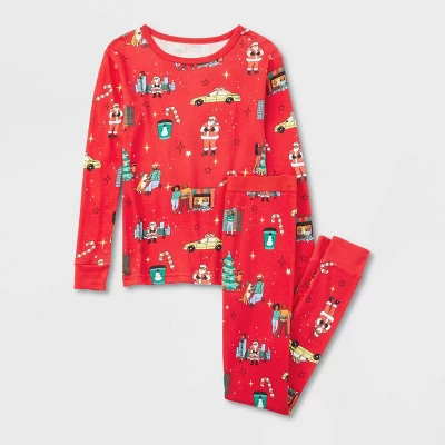 Kids' Holiday City Matching Family Pajama Set - Wondershop™ With Frances Marina Smith Red 1 Kids' Holiday City Matching Family Pajama Set - Wondershop™ With Frances Marina Smith Red