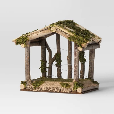 4pc Battery Operated Lit Wood Nativity Scene Figurine Set - Wondershop™ 3 4pc Battery Operated Lit Wood Nativity Scene Figurine Set - Wondershop™ - Image 3