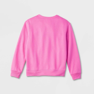 Kids' J'Adore Christmas Matching Family Sweatshirt - Wondershop™ Pink 2 Kids' J'Adore Christmas Matching Family Sweatshirt - Wondershop™ Pink - Image 2