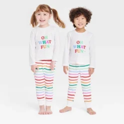Toddler Striped Oh What Fun Matching Family Thermal Pajama Set - Wondershop™ -Wondershop GUEST 47f74885 0feb 4302 bd58 e262787c4b88