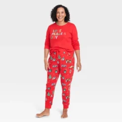Women's Holiday City Matching Family Pajama Set - Wondershop™ With Frances Marina Smith Red -Wondershop GUEST 536c1dbe bb24 478e a2b0 78198fe781c2