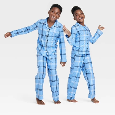Kids' Plaid Matching Family Pajama Set - Wondershop™ Blue 5 Kids' Plaid Matching Family Pajama Set - Wondershop™ Blue - Image 5