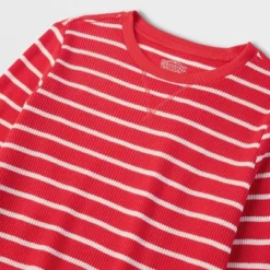 Kids' Striped Matching Family Thermal Pajama Set - Wondershop™ Red -Wondershop GUEST 57d6253a 78f2 4138 9394 44199c64b2c6