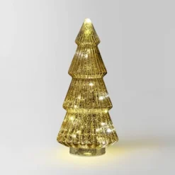14.75" Battery Operated Lit Glass Christmas Tree Sculpture - Wondershop™ 10 14.75" Battery Operated Lit Glass Christmas Tree Sculpture - Wondershop™ -Wondershop GUEST 60d09b4c e939 4bb4 a671 99300057def2