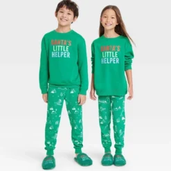 Kids' Santa's Little Helper Matching Family Sweatshirt - Wondershop™ Green -Wondershop GUEST 62dd7bfd efbd 4497 91b7 80ef796763f6