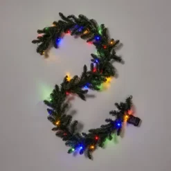 9' Battery Operated Pre-Lit Artificial Pine Christmas Garland Green With Dual Color LED Lights - Wondershop™ 5 9' Battery Operated Pre-Lit Artificial Pine Christmas Garland Green With Dual Color LED Lights - Wondershop™ -Wondershop GUEST 62defcd7 8eec 424f 9afc d8cb4dcfcda9