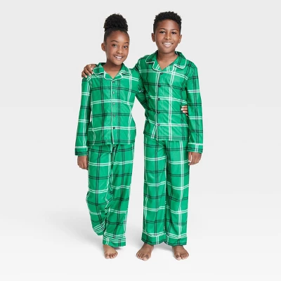 Kids' Plaid Matching Family Pajama Set - Wondershop™ Green 5 Kids' Plaid Matching Family Pajama Set - Wondershop™ Green - Image 5
