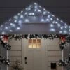 70ct LED Christmas Icicle Lights Cool White With White Wire - Wondershop™