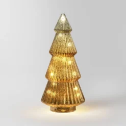 14.75" Battery Operated Lit Glass Christmas Tree Sculpture - Wondershop™ 11 14.75" Battery Operated Lit Glass Christmas Tree Sculpture - Wondershop™ -Wondershop GUEST 6e70a7a9 aa02 45af b997 dbb90a43d4ad