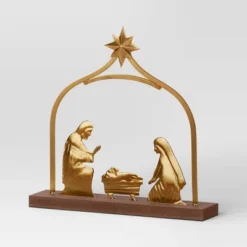 3pc Metal Christmas Nativity Scene Figurine Set - Wondershop™ Gold 6 3pc Metal Christmas Nativity Scene Figurine Set - Wondershop™ Gold -Wondershop GUEST 6f71a657 af48 4636 9ecb 15d0d7e15980