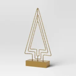 16.25" Battery Operated Lit Wire Christmas Tree Sculpture - Wondershop™ Gold 5 16.25" Battery Operated Lit Wire Christmas Tree Sculpture - Wondershop™ Gold -Wondershop GUEST 6fc2f920 3371 410b 8ce1 108c75befbf3