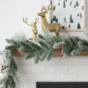 6' Flocked Mixed Greenery With Pinecones Artificial Christmas Garland Green - Wondershop™