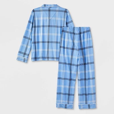 Kids' Plaid Matching Family Pajama Set - Wondershop™ Blue 2 Kids' Plaid Matching Family Pajama Set - Wondershop™ Blue - Image 2