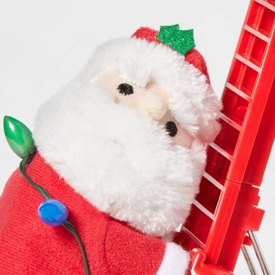 17" Battery Operated Climbing Santa Decorative Figurine - Wondershop™ 1 17" Battery Operated Climbing Santa Decorative Figurine - Wondershop™