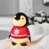 24" LED Penguin Wearing Snowflake Sweater Christmas Novelty Sculpture Light Warm White Lights - Wondershop™