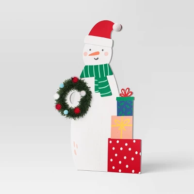 38" Snowman Christmas Porch Leaner And Greeter White - Wondershop™ 2 38" Snowman Christmas Porch Leaner And Greeter White - Wondershop™ - Image 2