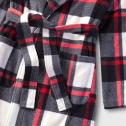 Kids' Buffalo Check Matching Family Robe - Wondershop™ Black -Wondershop GUEST 919f7b61 9ad1 4cd9 b7f6 2f2d6a844014