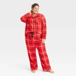 Women's Plaid Flannel Matching Family Pajama Set - Wondershop™ Red -Wondershop GUEST 9c30b110 bda9 4049 a286 37e3ebcb04b6