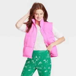 Women's Matching Family Puffer Vest - Wondershop™ Pink -Wondershop GUEST a052d17f 47a6 4f0f b17a a13afe9c69f5