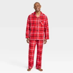 Men's Plaid Flannel Matching Family Pajama Set - Wondershop™ Red -Wondershop GUEST a0b34339 ab27 4be3 9ec2 c1e97c600ecd