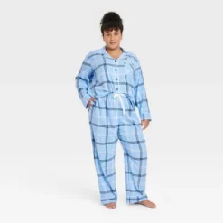 Women's Plaid Flannel Matching Family Pajama Set - Wondershop™ Blue -Wondershop GUEST a1c6f626 2f70 4a9e aec4 87ad7d24659a