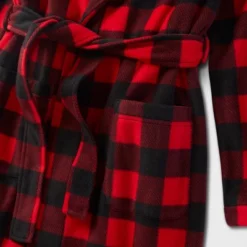 Kids' Buffalo Check Matching Family Robe - Wondershop™ Red -Wondershop GUEST a77639ff 5ecd 42e1 87f6 8d4f80dc6e05