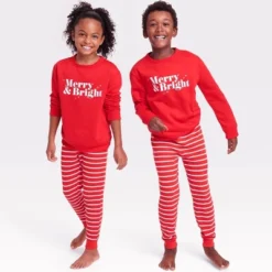 Kids' Merry & Bright Matching Family Sweatshirt - Wondershop™ Red -Wondershop GUEST a7e646ec 19e1 4739 b6ac ae3cc25f0e28