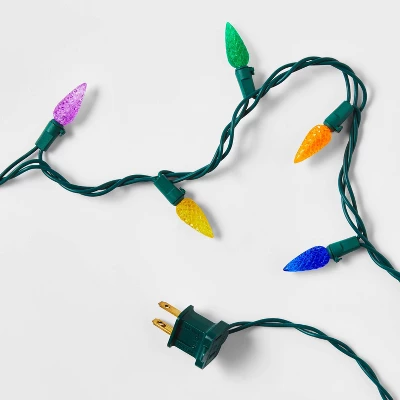 150ct LED C6 Faceted Christmas String Lights Spool Multicolor With Green Wire - Wondershop™ 4 150ct LED C6 Faceted Christmas String Lights Spool Multicolor With Green Wire - Wondershop™ - Image 4