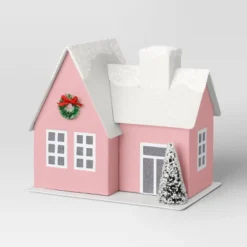 12pc Battery Operated Glittered Paper Christmas Village Set With Bottle Brush Trees And Snowmen - Wondershop™ White/Pink/Blue 12 12pc Battery Operated Glittered Paper Christmas Village Set With Bottle Brush Trees And Snowmen - Wondershop™ White/Pink/Blue -Wondershop GUEST ab1a6865 f950 4ac9 b569 4de0e88b434e