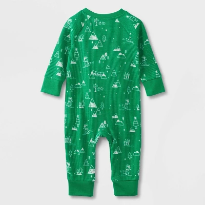Baby Ski Scene Matching Family Pajama - Wondershop™ Green 1 Baby Ski Scene Matching Family Pajama - Wondershop™ Green