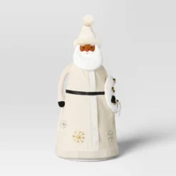 22.5" Fabric Santa Sculpture With Bell Wreath - Wondershop™ White 5 22.5" Fabric Santa Sculpture With Bell Wreath - Wondershop™ White -Wondershop GUEST b9db5333 d432 44a4 9a7c db3b99df3391