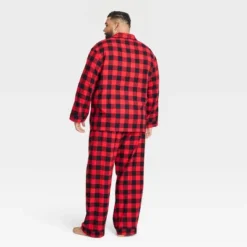Men's Buffalo Check Flannel Matching Family Pajama Set - Wondershop™ Red