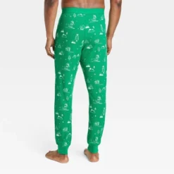 Men's Ski Scene Matching Family Thermal Pajama Pants - Wondershop™ Green