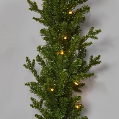 18ft Pre-lit Natural Artificial Christmas Garland Clear Lights - Wondershop™ 2 18ft Pre-lit Natural Artificial Christmas Garland Clear Lights - Wondershop™ - Image 2