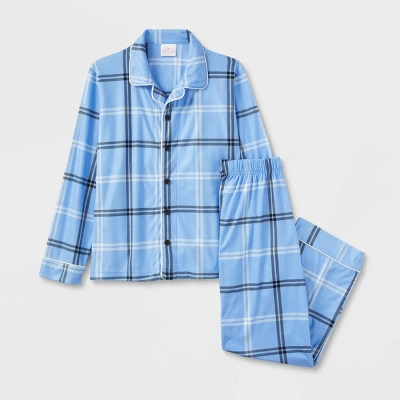 Kids' Plaid Matching Family Pajama Set - Wondershop™ Blue 1 Kids' Plaid Matching Family Pajama Set - Wondershop™ Blue