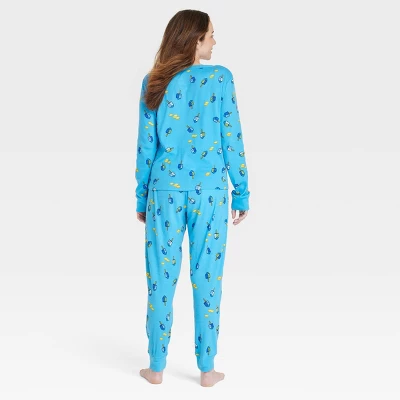 Women's Hanukkah Matching Family Pajama Set - Blue 1 Women's Hanukkah Matching Family Pajama Set - Blue