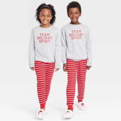 Kids' Team Holiday Spirit Matching Family Sweatshirt - Wondershop™ Gray 5 Kids' Team Holiday Spirit Matching Family Sweatshirt - Wondershop™ Gray - Image 5