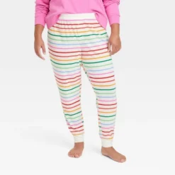 Women's Striped Matching Family Thermal Pajama Pants - Wondershop™ Cream -Wondershop GUEST dfb38fd4 6972 4e88 bcd3 15b8149865a4