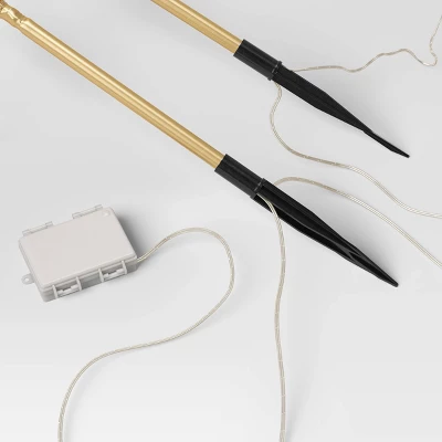 18" LED Gold Starburst Christmas Novelty Sculpture Light Warm White - Wondershop™ 3 18" LED Gold Starburst Christmas Novelty Sculpture Light Warm White - Wondershop™ - Image 3